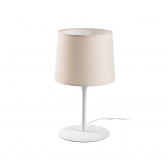 FARO 64310-05 | Conga Faro asztali lámpa 48,5cm 1x E27 matt fehér, bézs
