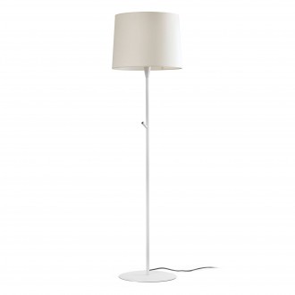 FARO 64312-08 | Conga Faro álló lámpa 153cm 1x E27 matt fehér, bézs