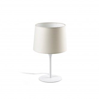 FARO 64316-02 | Conga Faro asztali lámpa 36cm 1x E27 fehér, bézs