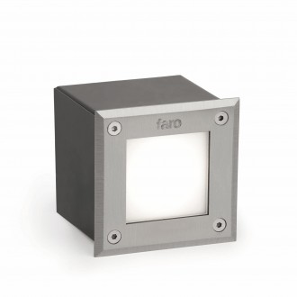 FARO 71499N | LED-18 Faro beépíthető lámpa 95x95mm 1x LED 51lm 3000K IP67 IK08 inox, opál