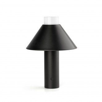 FARO 74465 | Fuji-FA Faro asztali lámpa 24cm 1x LED 90lm 2700K IP44 IK04 fekete, opálfehér