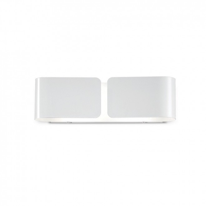 IDEAL LUX 014166 | Clip-IL Ideal Lux fali lámpa - CLIP AP2 SMALL BIANCO - 2x E27 fehér, savmart