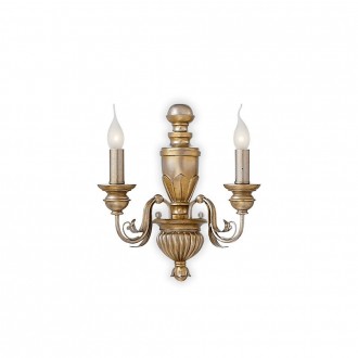 IDEAL LUX 020846 | Firenze-IL Ideal Lux falikar lámpa - FIRENZE AP2 ORO ANTICO - 2x E14 arany, antik