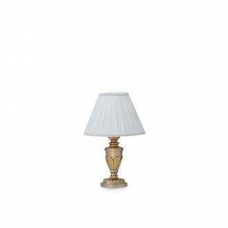 IDEAL LUX 020853 | Firenze-IL Ideal Lux asztali lámpa - FIRENZE TL1 ORO ANTICO - 35cm kapcsoló 1x E14 arany, antik