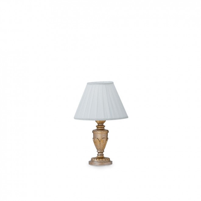IDEAL LUX 020853 | Firenze-IL Ideal Lux asztali lámpa - FIRENZE TL1 ORO ANTICO - 35cm kapcsoló 1x E14 arany, antik