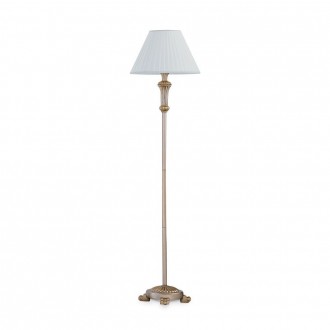 IDEAL LUX 020877 | Firenze-IL Ideal Lux álló lámpa - FIRENZE PT1 ORO ANTICO - 165cm kapcsoló 1x E27 arany, antik