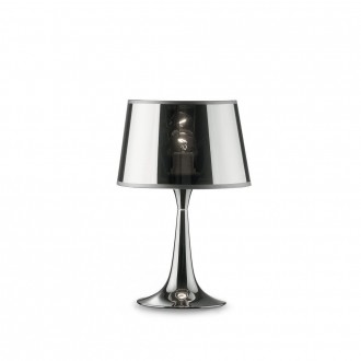 IDEAL LUX 032368 | London-IL Ideal Lux asztali lámpa - LONDON TL1 SMALL CROMO - 36,5cm kapcsoló 1x E27 króm