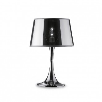 IDEAL LUX 032375 | London-IL Ideal Lux asztali lámpa - LONDON TL1 BIG CROMO - 48,5cm kapcsoló 1x E27 króm
