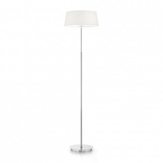 IDEAL LUX 075488 | Hilton-IL Ideal Lux álló lámpa - HILTON PT2 - 160,5cm kapcsoló 2x E14 króm, fehér, savmart
