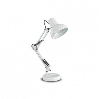 IDEAL LUX 108117 | Kelly-IL Ideal Lux satus lámpa - KELLY TL1 BIANCO - kapcsoló elforgatható alkatrészek, állítható magasság 1x E27 fehér, fekete, króm