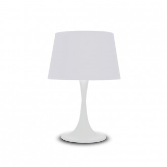 IDEAL LUX 110448 | London-IL Ideal Lux asztali lámpa - LONDON TL1 BIG BIANCO - 48,5cm kapcsoló 1x E27 fehér