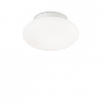 IDEAL LUX 135250 | Bubble-IL Ideal Lux fali, mennyezeti lámpa - BUBBLE PL1 - 1x E27 IP44 matt fehér