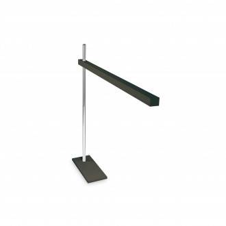 IDEAL LUX 147659 | Gru Ideal Lux asztali lámpa - GRU TL NERO - 62cm kapcsoló elforgatható alkatrészek, állítható magasság 1x LED 400lm 3000K fekete, króm