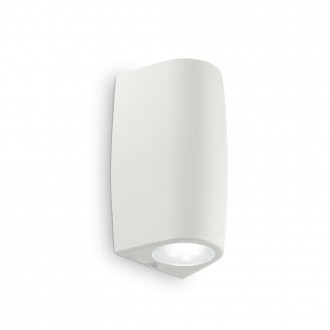 IDEAL LUX 147765 | Keope Ideal Lux fali lámpa - KEOPE AP1 BIANCO - UV álló műanyag 1x GU10 4000K IP55 UV fehér, szaténfehér