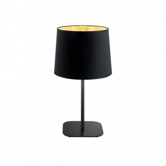 IDEAL LUX 161686 | Nordik Ideal Lux asztali lámpa - NORDIK TL1 - 48cm kapcsoló 1x E27 matt fekete, arany