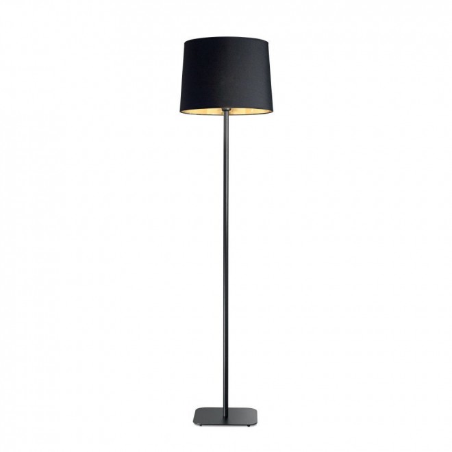 IDEAL LUX 161716 | Nordik Ideal Lux álló lámpa - NORDIK PT1 - 162cm kapcsoló 1x E27 matt fekete, arany