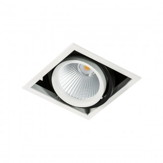 ITALUX GL7108-1/18W 3000K WH+BL | Vertico Italux beépíthető lámpa elforgatható fényforrás 138x138mm 1x LED 1550lm 3000K fekete, fehér