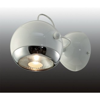 ITALUX MA01394CE-001WH | Sferio Italux falikar lámpa 1x GU10 fehér, króm