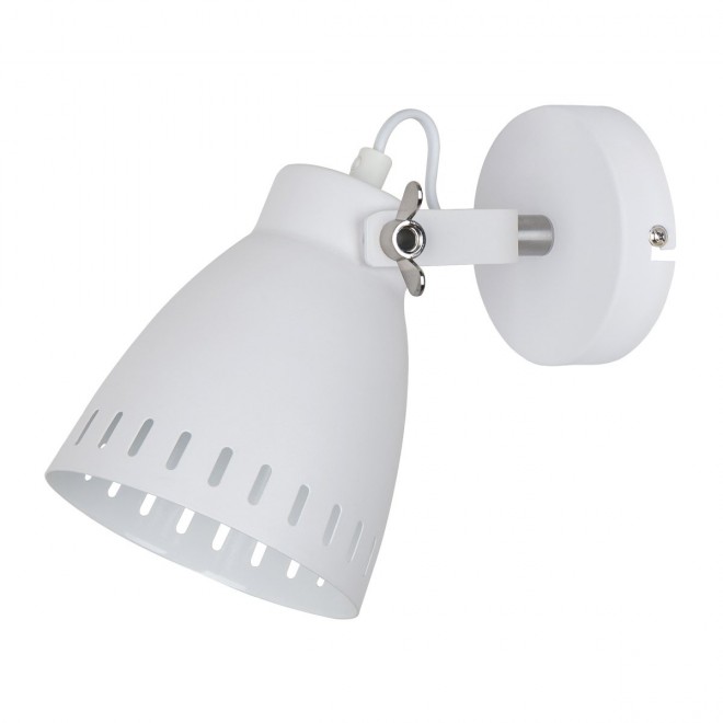 ITALUX MB-HN5050-1-WH+S.NICK | Franklin Italux falikar lámpa elforgatható alkatrészek 1x E27 matt fehér, matt króm