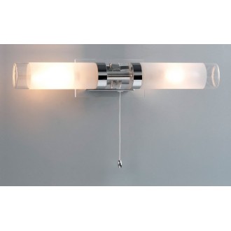 ITALUX MB030101-2C | Hook-IT Italux fali lámpa húzókapcsoló 2x E14 króm, fehér