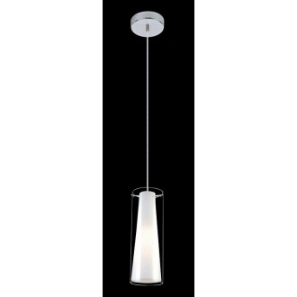 ITALUX MDM-1668/1B | Carole Italux függeszték lámpa 1x E27 fehér, króm