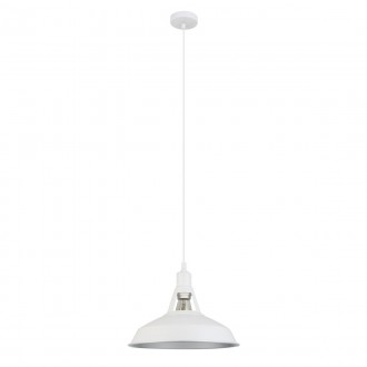 ITALUX MDM-2315/1 M W+SL | Freya-IT Italux függeszték lámpa 1x E27 fehér, ezüst
