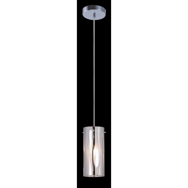 ITALUX MDM1575/1CR | Triplet Italux függeszték lámpa 1x E27 fehér, króm