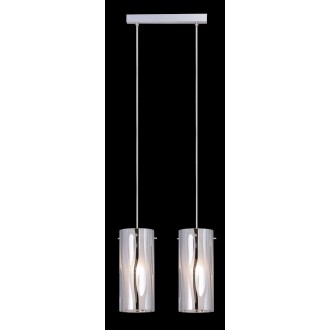 ITALUX MDM1575/2CR | Triplet Italux függeszték lámpa 2x E27 fehér, króm