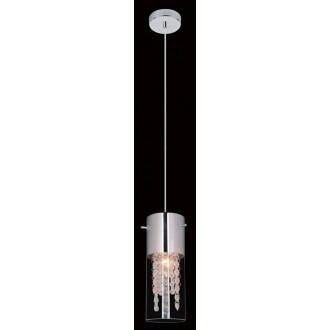 ITALUX MDM1636/1A | Marqu Italux függeszték lámpa 1x E14 króm, átlátszó