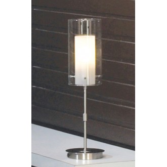 ITALUX MT0118B-1 | Terni Italux asztali lámpa 36cm vezeték kapcsoló 1x E14 fehér, króm