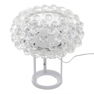 ITALUX MTE2021/1 | Lorna Italux asztali lámpa 37cm vezeték kapcsoló 1x R7s 3000K fehér, átlátszó