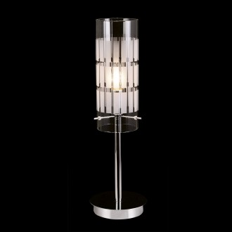 ITALUX MTM1957-1 | Max-IT Italux asztali lámpa 46cm vezeték kapcsoló 1x E27 króm, átlátszó