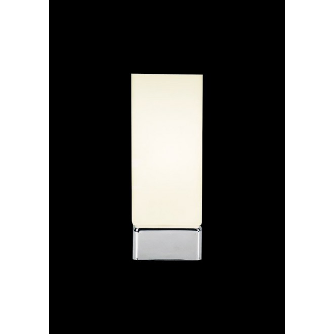 ITALUX ST8346-01A | Otto-IT Italux asztali lámpa 24cm kapcsoló 1x E14 fehér, króm