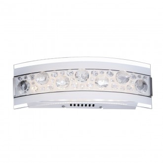 ITALUX W29396-2A | Regi Italux fali lámpa 1x LED 576lm 3000K fehér, króm, átlátszó