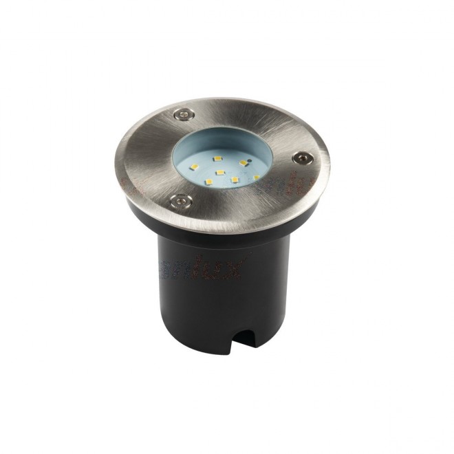 KANLUX 18193 | Gordo Kanlux beépíthető lámpa kerek Ø95mm 1x LED 50lm 6500K IP67 IK08 ezüst, átlátszó