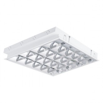 KANLUX 22673 | Regis Kanlux álmennyezeti armatúra négyzet T8 LED fényforráshoz tervezve 4x G13 / T8 LED fehér