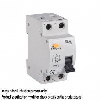 KANLUX 23219 | Kanlux áramvédő kapcsoló (FI relé) + túláramvédő DIN35 modul, 2P B AC világosszürke, fekete, sárga
