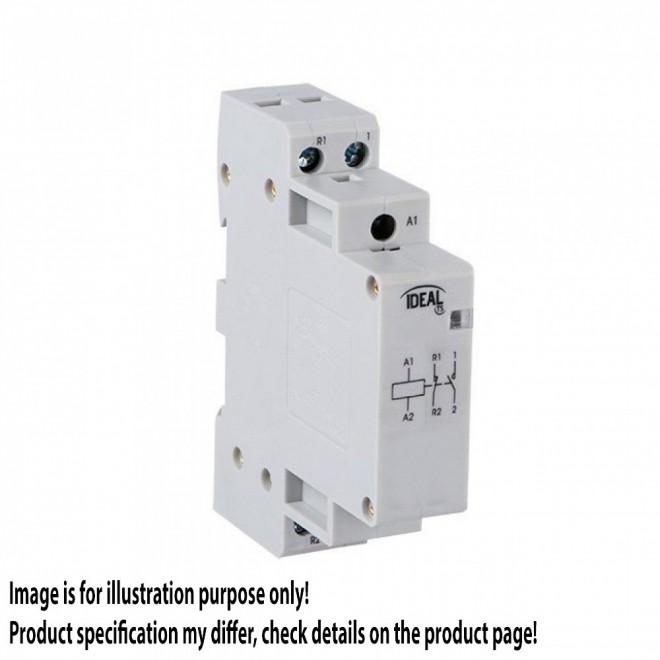 KANLUX 23244 | Kanlux kapcsoló relé DIN35 modul - 1, 20A/7A - 11 világosszürke