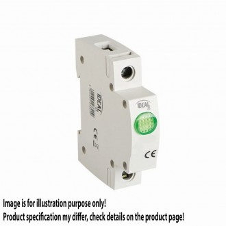 KANLUX 23321 | Kanlux kontroll lámpa LED DIN35 modul, 3G világosszürke, zöld