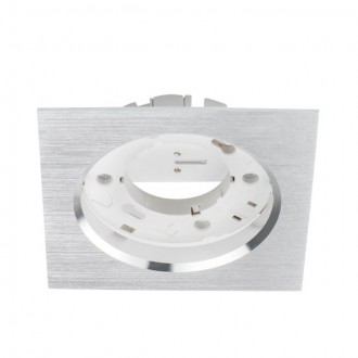 KANLUX 23783 | Volantio Kanlux beépíthető lámpa négyzet 106x106mm 1x GX53 ezüst
