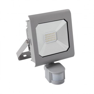 KANLUX 25588 | Antra Kanlux fényvető lámpa téglalap mozgásérzékelő, fényérzékelő szenzor - alkonykapcsoló elforgatható alkatrészek 1x LED 1500lm 4000K IP44 szürke