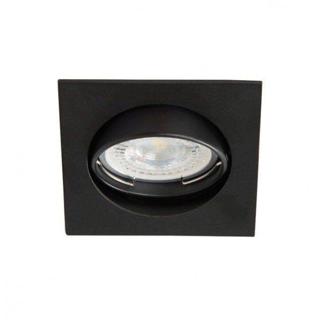 KANLUX 25991 | Navi Kanlux beépíthető lámpa négyzet billenthető 81x81mm 1x MR16 / GU5.3 matt fekete