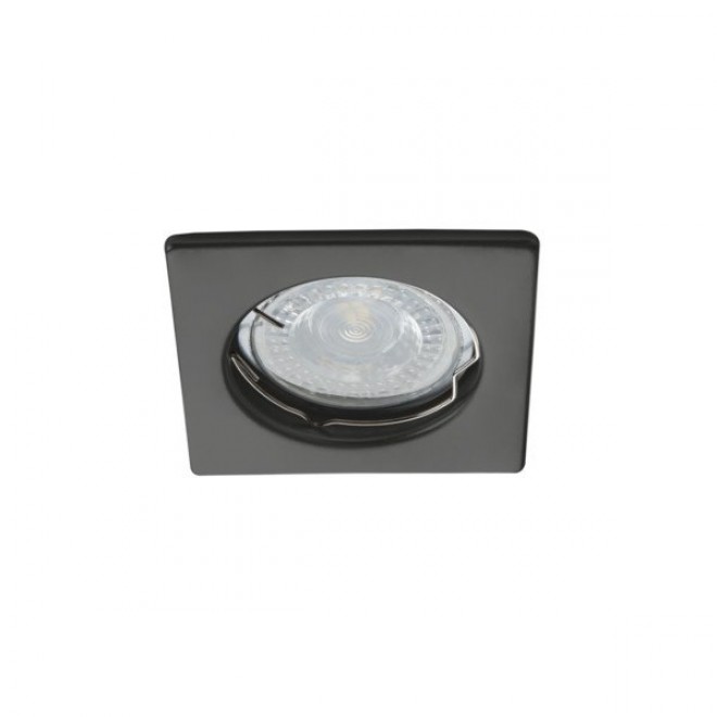 KANLUX 26727 | Alor Kanlux beépíthető lámpa négyzet foglalat nélkül 76x76mm 1x MR16 / GU5.3 / GU10 matt fekete