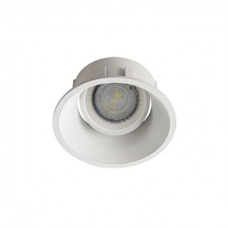 KANLUX 26736 | Ivri Kanlux beépíthető lámpa kerek billenthető, foglalat nélkül Ø92mm 1x MR16 / GU5.3 / GU10 fehér