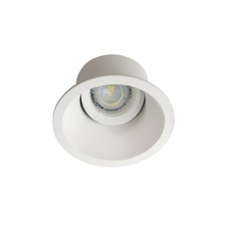 KANLUX 26738 | Aprila Kanlux beépíthető lámpa kerek billenthető, foglalat nélkül Ø103mm 1x MR16 / GU5.3 / GU10 matt fehér