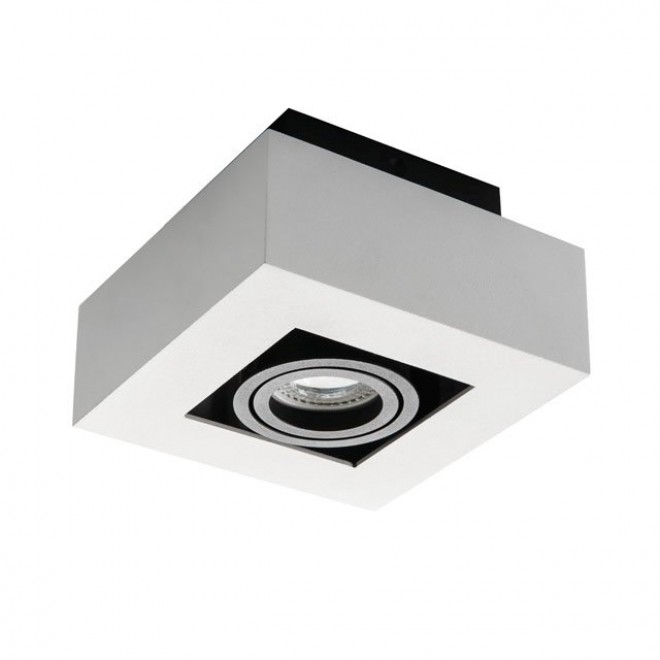 KANLUX 26831 | Stobi Kanlux mennyezeti lámpa négyzet elforgatható fényforrás 1x GU10 / PAR16 fehér