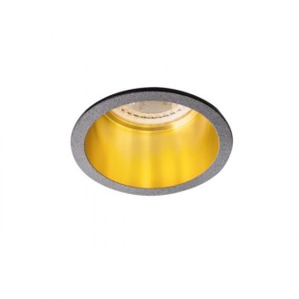 KANLUX 27326 | Spag Kanlux beépíthető lámpa kerek foglalat nélkül Ø68mm 1x MR16 / GU5.3 / GU10 fekete, arany