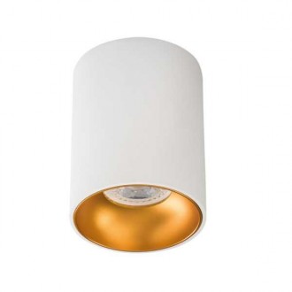 KANLUX 27570 | Riti Kanlux mennyezeti lámpa henger 1x GU10 fehér, arany