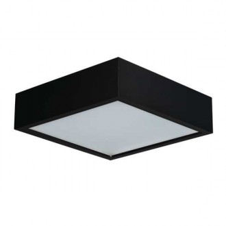 KANLUX 29051 | Mersa Kanlux fali, mennyezeti lámpa négyzet 3x E27 matt fekete, fehér