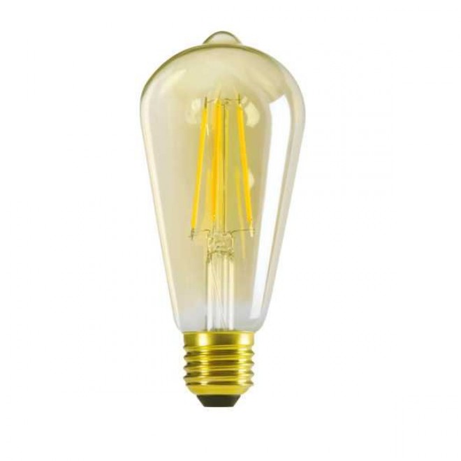 KANLUX 29637 | E27 7W -> 55W Kanlux Edison ST64 LED fényforrás filament 725lm 2500K 320° CRI>80